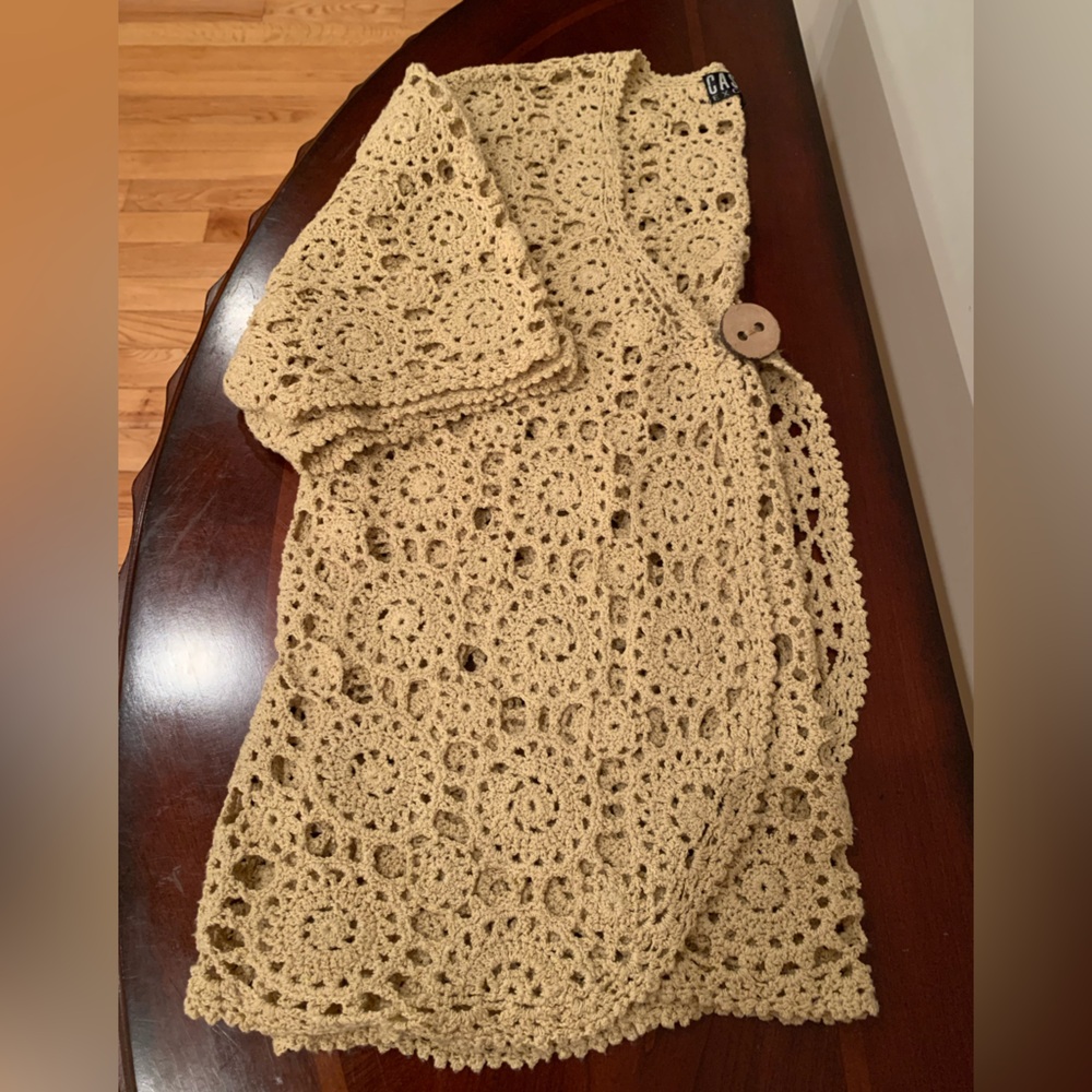Women's Crochet Sweater by Casamia - Beige